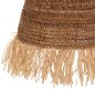 Preview: DECKENHÄNGELEUCHTE GETROCKNETE BANANENBAUMFASERN IN NATÜRLICHER FARBE Φ40x62-152Hcm