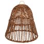Preview: DECKENHÄNGERLEUCHTE GETROCKNETE BANANENBAUMFASERN IN BRAUN FARBE Φ41x41-136Hcm