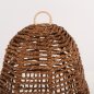 Preview: DECKENHÄNGERLEUCHTE GETROCKNETE BANANENBAUMFASERN IN BRAUN FARBE Φ41x41-136Hcm
