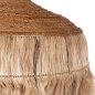 Preview: DECKENANHÄNGER MIT FRANSEN AUS ABACA IN NATÜRLICHER FARBE 80x80x70Hcm