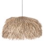 Preview: DECKENANHÄNGER MIT PANDAN- UND MENDONG-GRASKAP, NATÜRLICHE FARBE Φ80Χ35Hcm