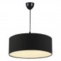 Preview: HÄNGELAMPE MIT SCHWARZEM STOFF IN SCHWARZ 70CM HÖHE