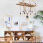 Preview: Industrial ceiling lamp in a rustic style in a natural shade