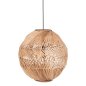 Preview: KUGELFÖRMIGE DECKENBELEUCHTUNG AUS ABACA-FASERN IN NATÜRLICHER FARBE Φ45x45-80 cm