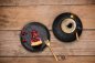Preview: Flat plate Tognana Vulcania Black Ø21cm 6 set