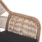 Preview: SESSEL ALUMINIUM ANTHRAZIT-PE RATTAN BEIGE-KISSEN ANTHRAZIT57x65x84Hcm