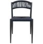 Preview: "Jonah" Stuhl in blau aus Aluminium im Geflecht Look