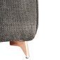 Preview: ECKSOFA MIT WENDBAREM SCHLAFMODELL MAILO, STOFF IN DUNKELGRAU – BEINE AUS METALL, 300 x 150 x 80 cm