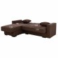 Preview: ECKSOFA "CAIDEN" BRAUN 224x152x80 cm WW3190.02