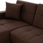 Preview: ECKSOFA "CAIDEN" BRAUN 224x152x80 cm WW3190.02
