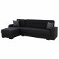 Preview: CORNER SOFA CAIDEN  DARK GRAY FABRIC WW3187.01
