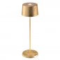 Preview: Tischlampe "Olivia" aus Aluminium aus gold 35 cm Höhe
