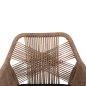 Preview: SESSEL ALUMINIUM SCHWARZ-PE RATTAN BEIGE-KISSEN SCHWARZ 57x65x84Hcm