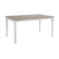 Preview: Holztisch Weiß 150 (+30) x 90 x 75 cm