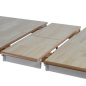 Preview: Holztisch Weiß 150 (+30) x 90 x 75 cm