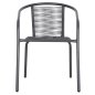 Preview: ΠΟΛΥΘΡΟΝΑ ΜΕΤΑΛΛΟ ΓΚΡΙ-ΣΥΝΘ. RATTAN ΓΚΡΙ 54x61x75Υεκ.