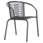 Preview: ΠΟΛΥΘΡΟΝΑ ΜΕΤΑΛΛΟ ΓΚΡΙ-ΣΥΝΘ. RATTAN ΓΚΡΙ 54x61x75Υεκ.