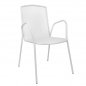 Preview: White metal chair 54x62x89H