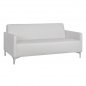 Preview: Sofa 3 seater Nellie with white PU 163x71x71cm