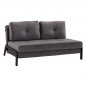 Preview: Sofa Bed Velvet Grau 2 1/2 seater 151x92x66cm