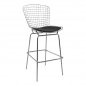 Preview: Barhocker aus Metall in Chrom