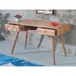 Preview: Lowboard sideboard desk office work table acacia solid wood 117x60x76cm