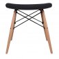 Preview: Barhocker Eames Polypropylen (47x34.5x46,5)  schwarz
