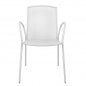 Preview: White metal chair 54x62x89H