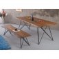 Preview: Bench in solid acacia wood | Country style 178x45x45 cm