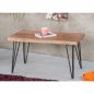 Preview: Couchtisch Massiv-Holz Akazie Beistelltisch 115x60x45cm