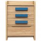 Preview: Schublade "Playroom Sonama" with 4 Drawers in blau 63x40x80cm