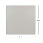 Preview: HPL Tischplatte Cremefarbe 12 mm | 80x80 cm