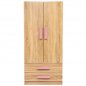 Preview: Wardrobe 2Door "Playroom Sonama" in pink 80x50x180cm