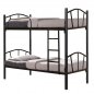 Preview: Etagenbett aus Metall in schwarz 90x190