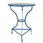 Preview: Traditioneller Metalltisch in der Farbe Blau