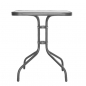 Preview: Metalltisch „Figo“ mit Glasoberfläche 60 x 60 x 72 cm.