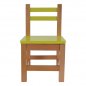 Preview: Children's chair in yellow with natural leg