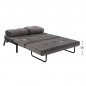 Preview: Sofa Bed Velvet Grau 2 1/2 seater 151x92x66cm