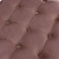 Preview: Velvet Ottoman "Kassie" in rosé Chesterfield type