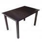 Preview: Rechteckiger Tisch aus Buchenholz in Wenge 120x80x72H cm