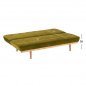 Preview: Sofa Bed 3 Seater from velvet Olive Shade 193x85x88cm