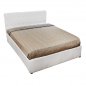 Preview: Bett "T. Chesterfield" mit Stauraum aus weißem PU WW321.02