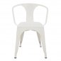 Preview: Stuhl VANTAGGIO COMFORT "Milch weiß" Stuhl im Industry-Design, stapelbar, Woodwell