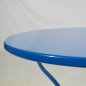 Preview: Traditioneller Metalltisch in der Farbe Blau