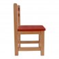 Preview: Chair for kids red with natural leg