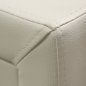 Preview: Bedside table Mone with 2 drawers from white matte PU 48x41x50 cm