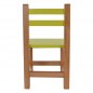 Preview: Children's chair in yellow with natural leg