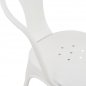 Preview: Stuhl VANTAGGIO COMFORT "Milch weiß" Stuhl im Industry-Design, stapelbar, Woodwell