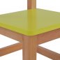Preview: Children's chair in yellow with natural leg