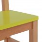 Preview: Children's chair in yellow with natural leg